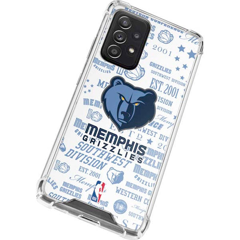 NBA Memphis Grizzlies Historic Blast Galaxy A52 5G Clear Case